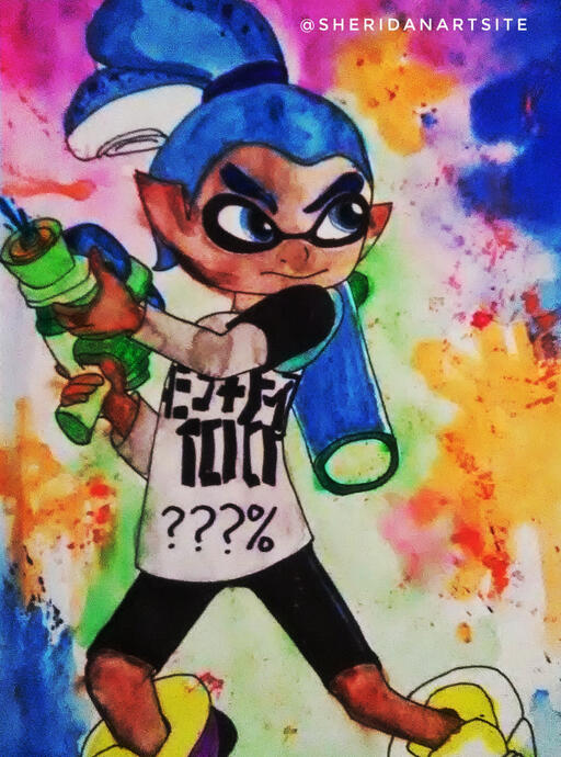 Splatoon (Watercolor)